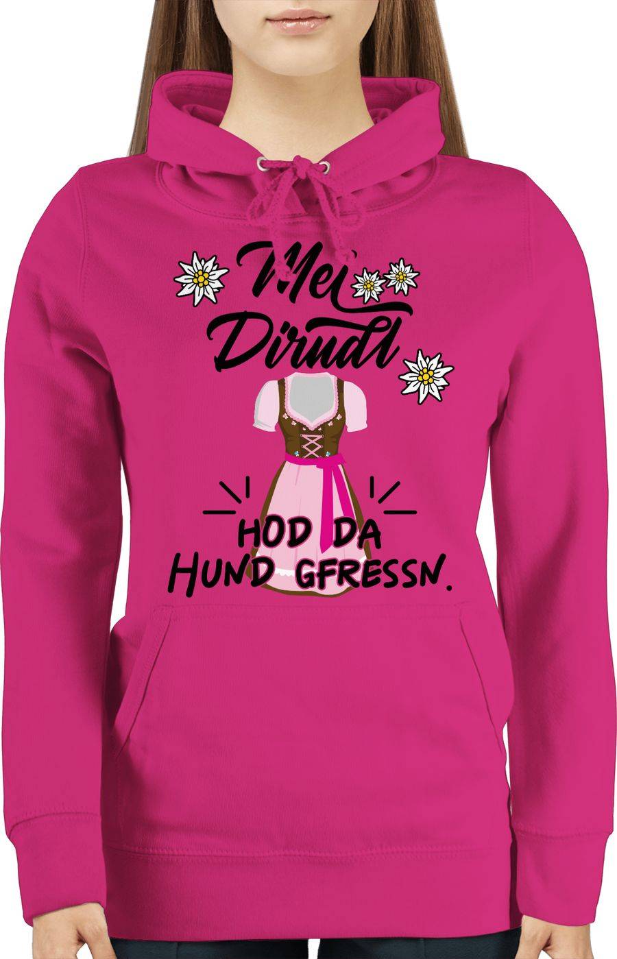 Shirtracer Mei Dirndl Hod Da Hund Gfressn - Schwarz Shirts & Mehr Shirtracer