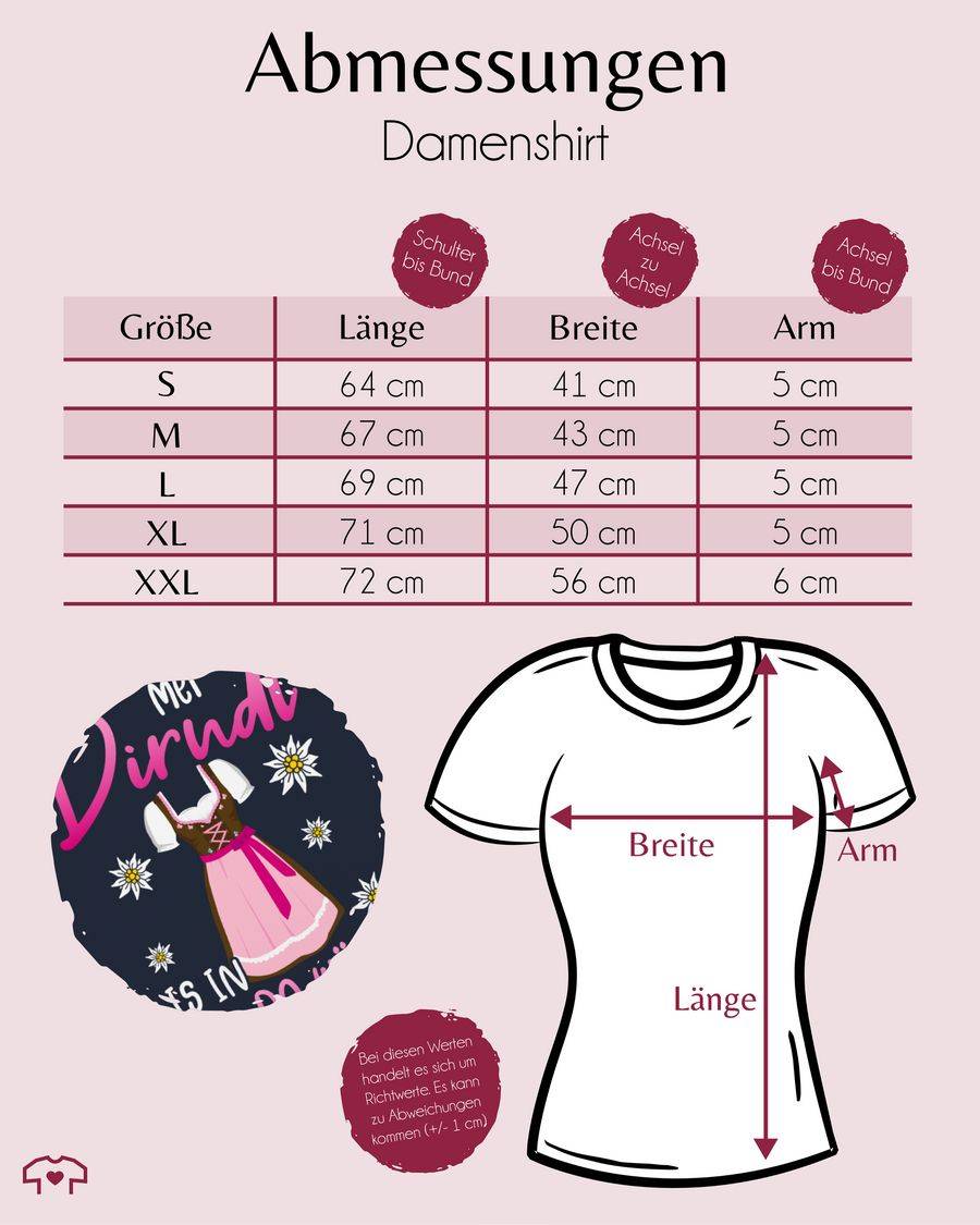 Shirtracer Mei Dirndl Is In Da Wäsch Edelweiss Weiss Shirts & Mehr Shirtracer
