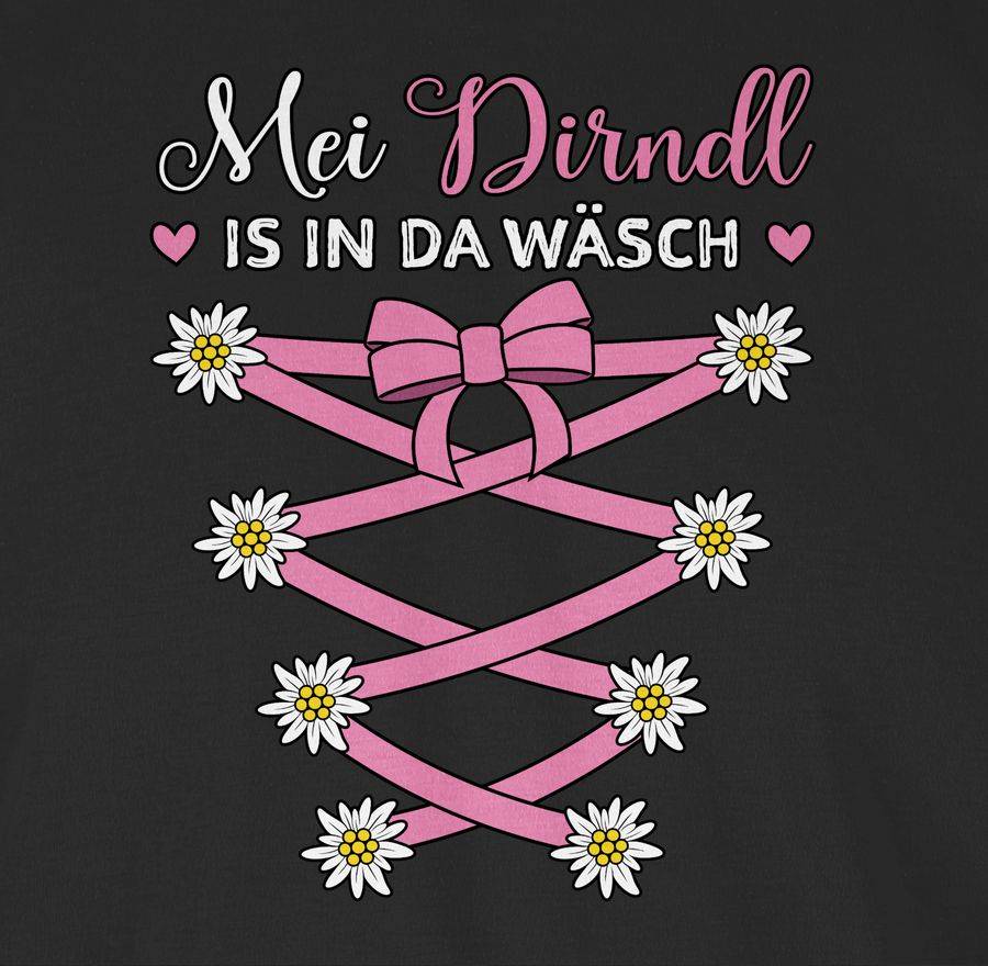 Shirtracer Mei Dirndl Is In Da Wäsch Ersatz Dirndl: T-Shirt Turnbeutel Shirtracer