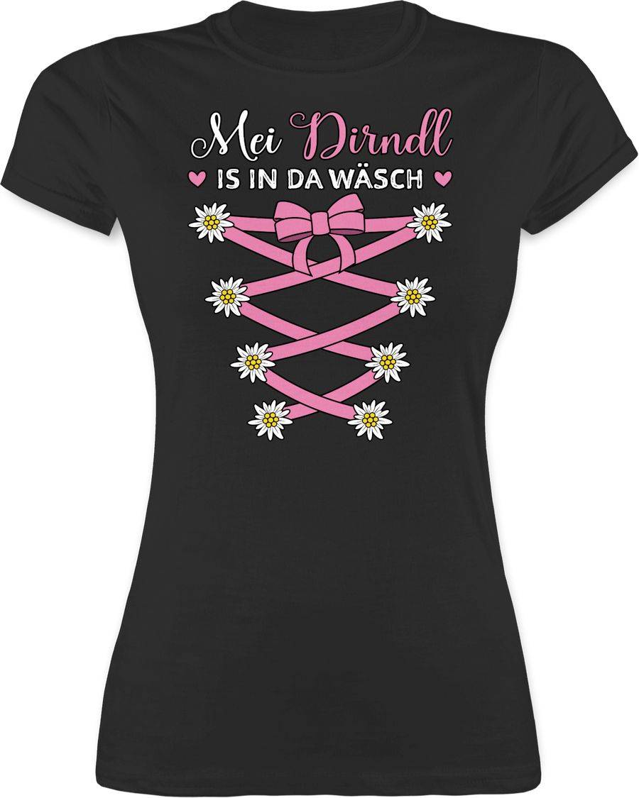 Shirtracer Mei Dirndl is in da Wäsch Ersatz Dirndl: T-Shirt Turnbeutel Shirtracer