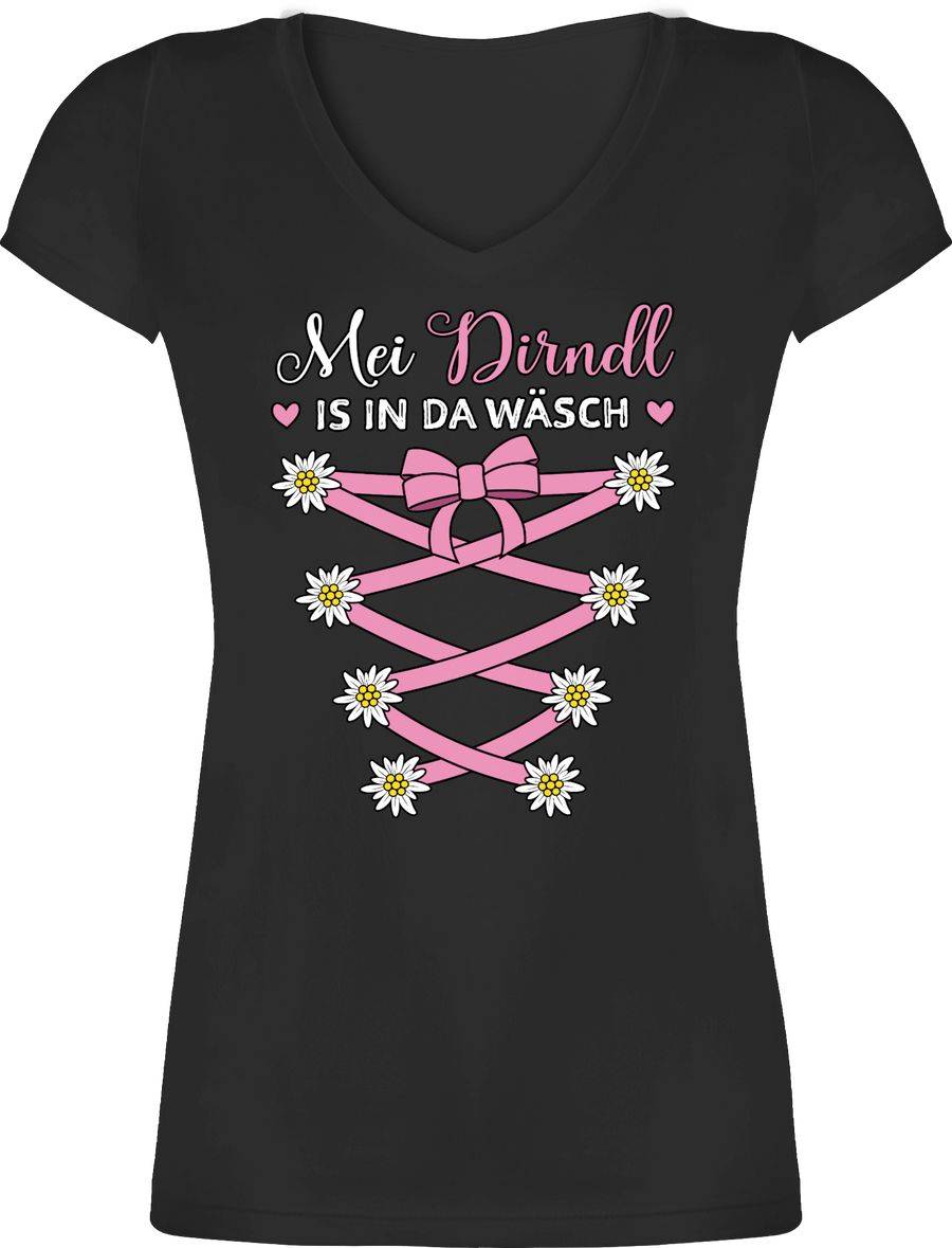 Shirtracer Mei Dirndl is in da Wäsch Ersatz Dirndl: T-Shirt Turnbeutel Shirtracer