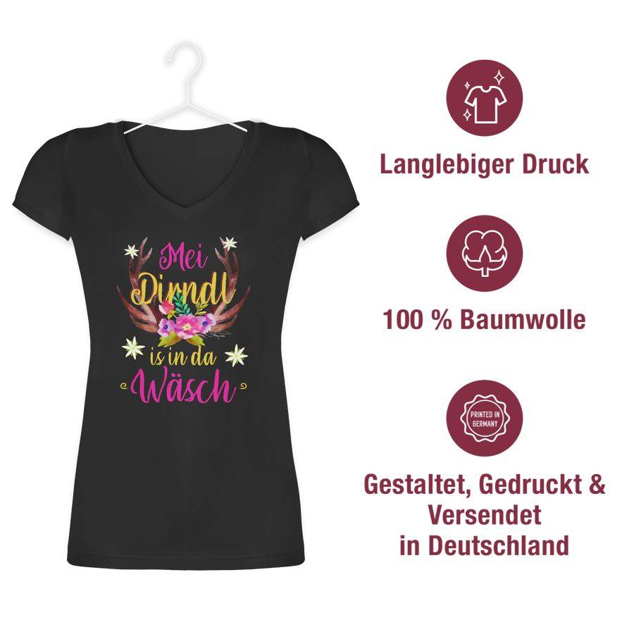 Shirtracer Mei Dirndl Is In Da Wäsch - Hirschgeweih Shirts & Mehr Shirtracer
