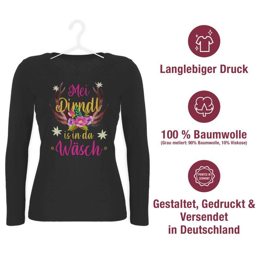 Shirtracer Mei Dirndl Is In Da Wäsch - Hirschgeweih Shirts & Mehr Shirtracer