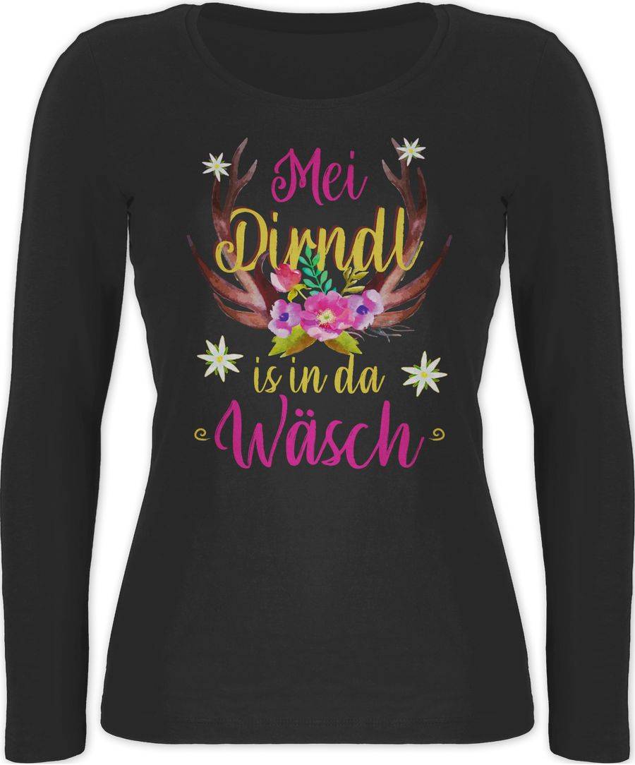 Shirtracer Mei Dirndl is in da Wäsch - Hirschgeweih Shirts & Mehr Shirtracer