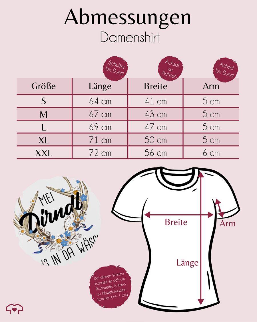 Shirtracer Mei Dirndl Is In Da Wäsch - Mit Hirschgeweih Und Edelweiß Shirts & Mehr Shirtracer