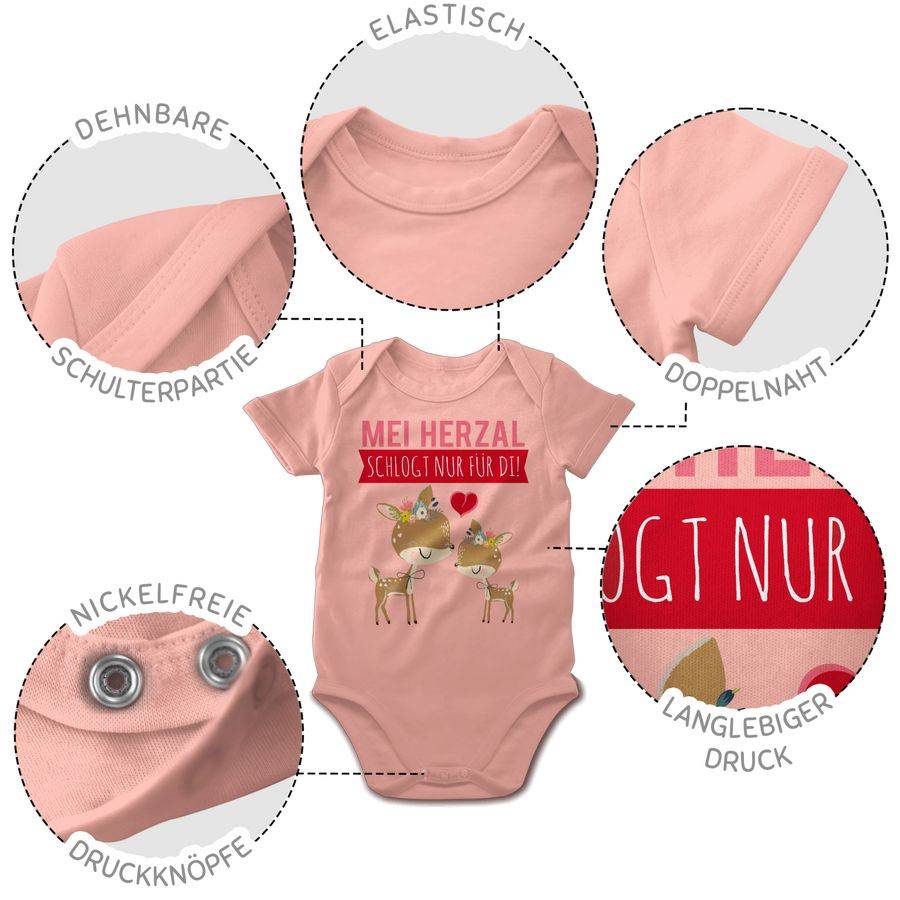 Shirtracer Mei Herzal Schlogt Nur Für Di! Rehe: T-Shirt Gym Bag Shirtracer