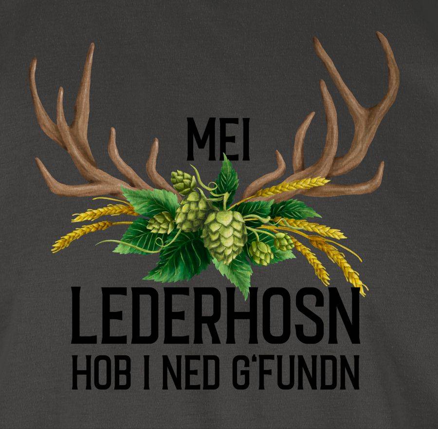 Shirtracer Mei Lederhosn Hob I Ned G'fundn - Hirschgeweih Weizen Und Hopfen: Tshirt Gym Bag Shirtracer