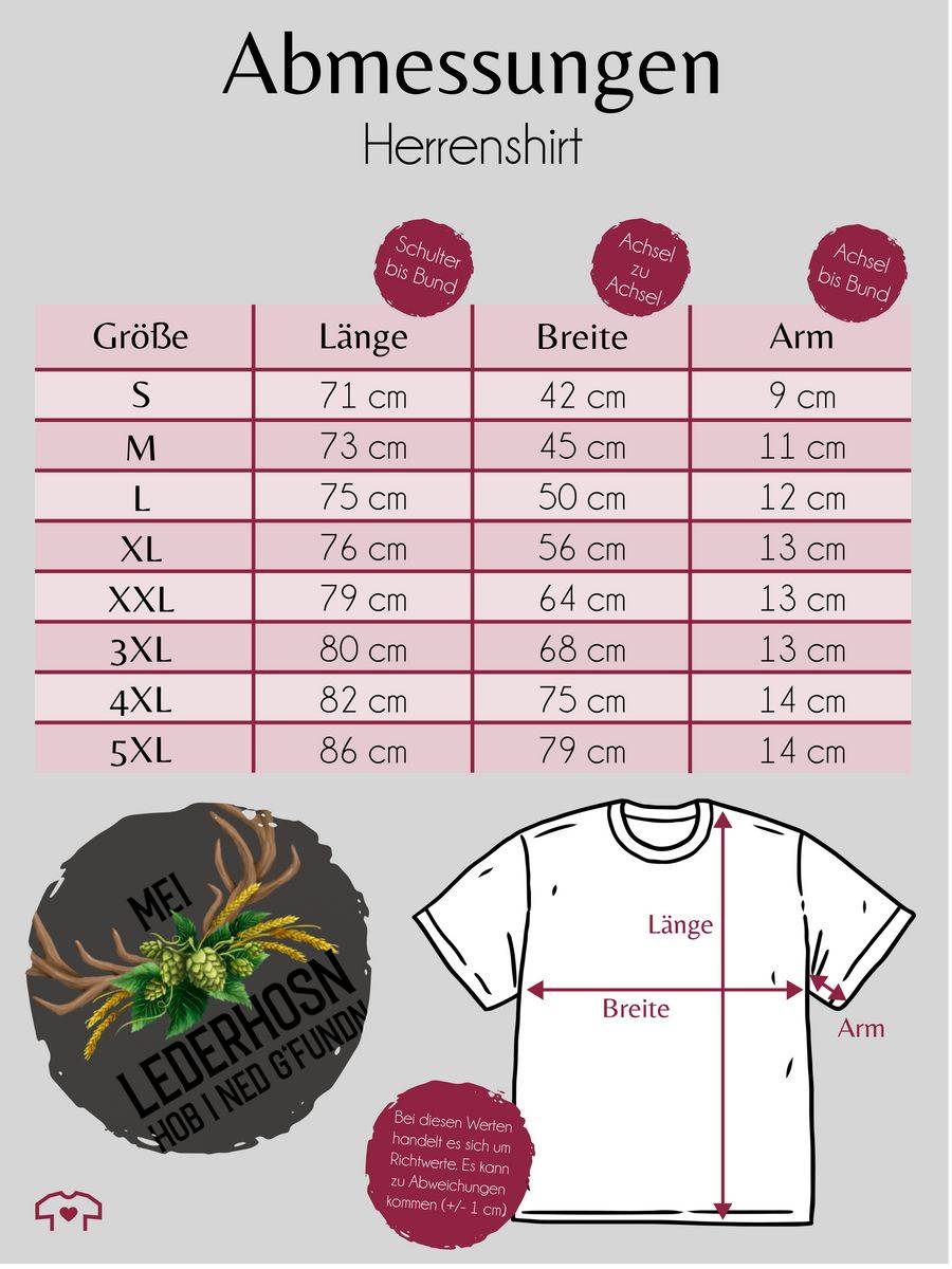 Shirtracer Mei Lederhosn Hob I Ned G'fundn - Hirschgeweih Weizen Und Hopfen: Tshirt Gym Bag Shirtracer