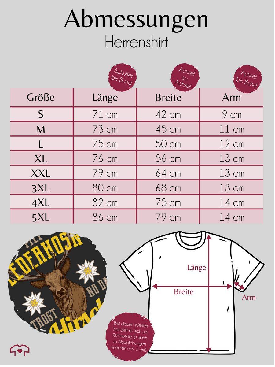 Shirtracer Mei Lederhosn Trogt No Da Hirsch - Gelb/braun Shirts & Mehr Shirtracer