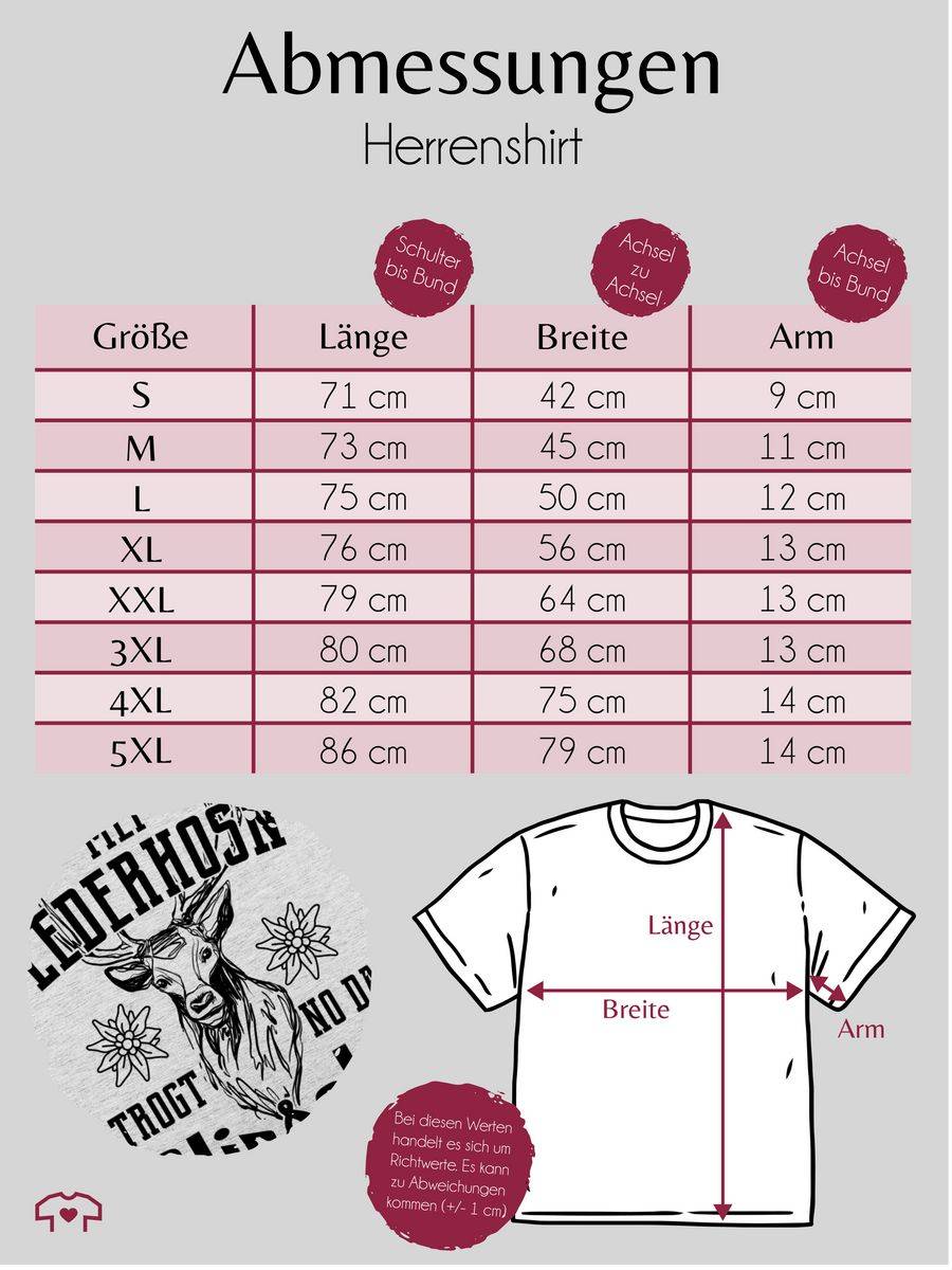 Shirtracer Mei Lederhosn Trogt No Da Hirsch - Schwarz Shirts & Mehr Shirtracer