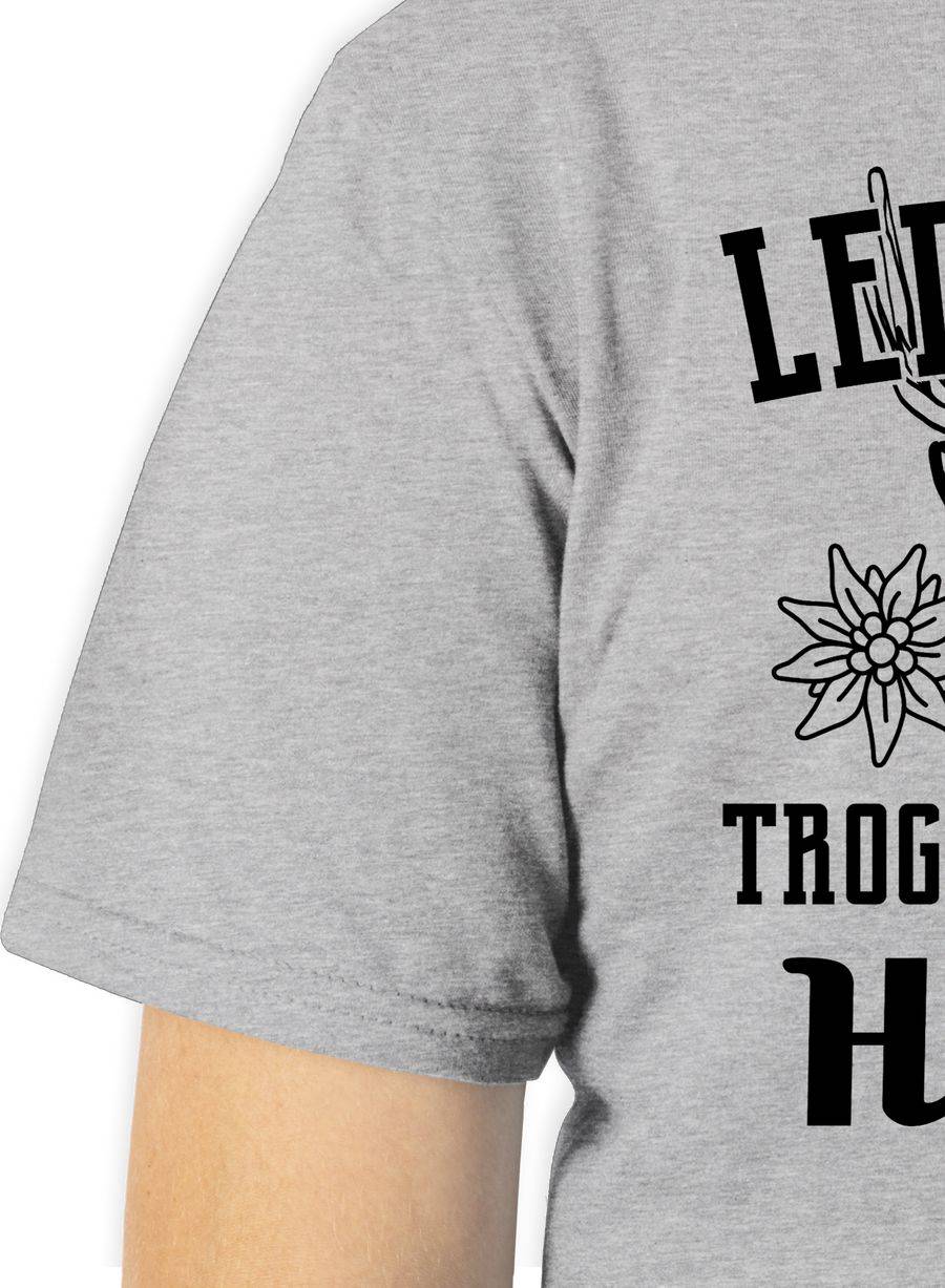 Shirtracer Mei Lederhosn Trogt No Da Hirsch - Schwarz Shirts & Mehr Shirtracer