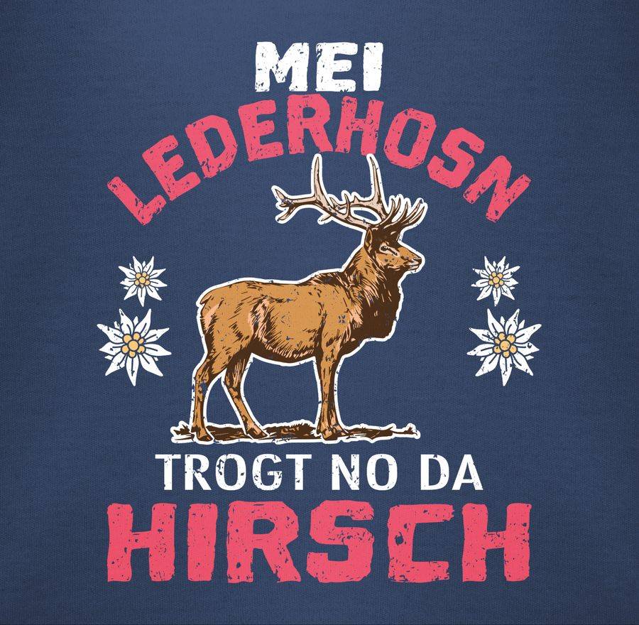 Shirtracer Mei Lederhosn Trogt No Da Hirsch - Weiß/rot: T-Shirt Gym Bag Shirtracer
