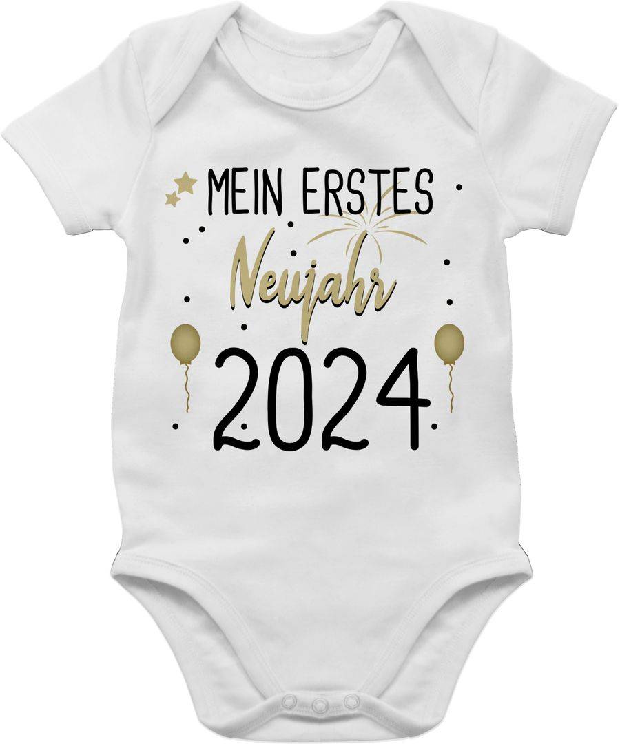 Shirtracer Mein 1. Neujahr schwarz 2025 Shirts & Mehr Shirtracer