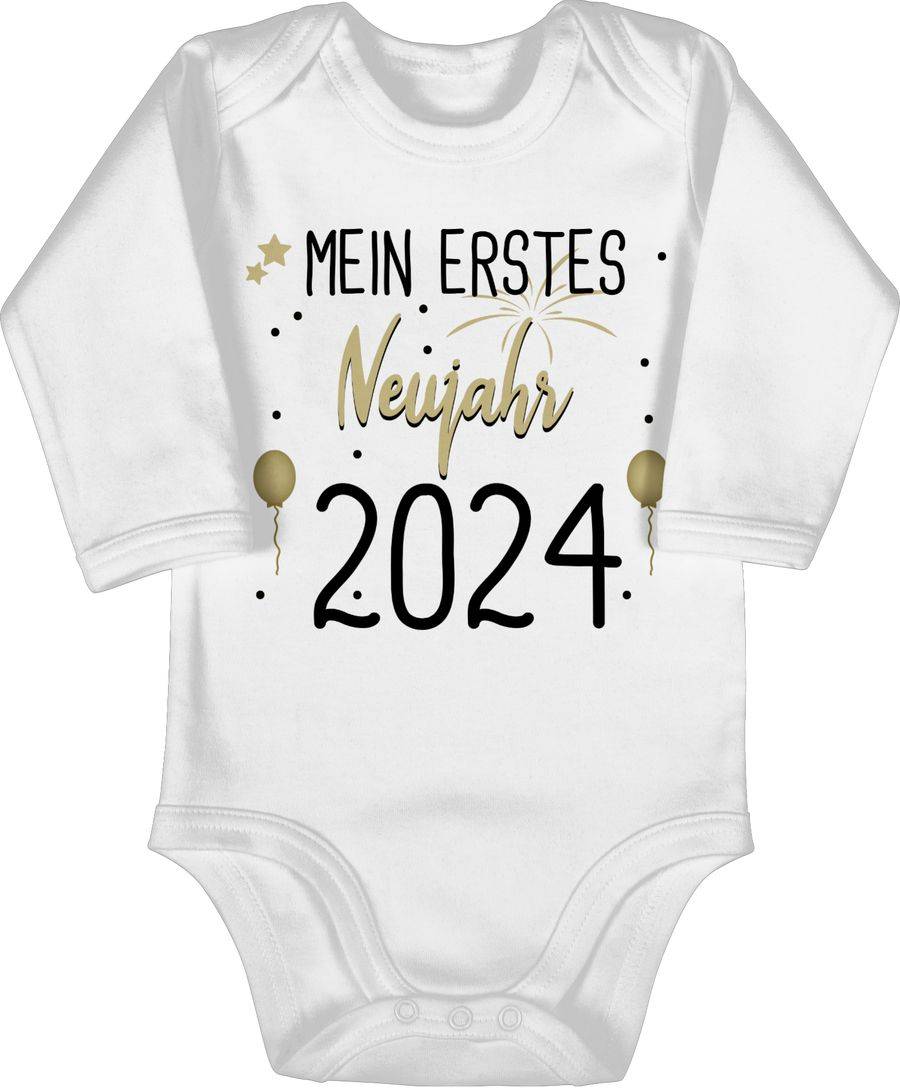 Shirtracer Mein 1. Neujahr schwarz 2025 Shirts & Mehr Shirtracer
