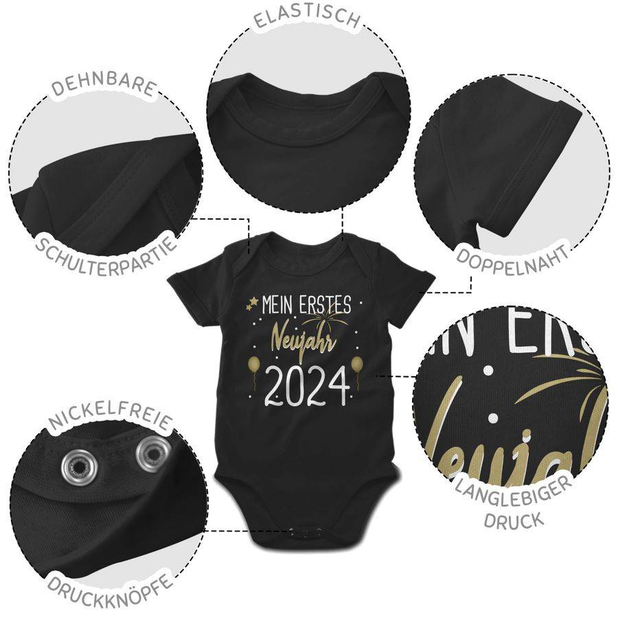 Shirtracer Mein 1. Neujahr Weiß 2024 Shirts & Mehr Shirtracer