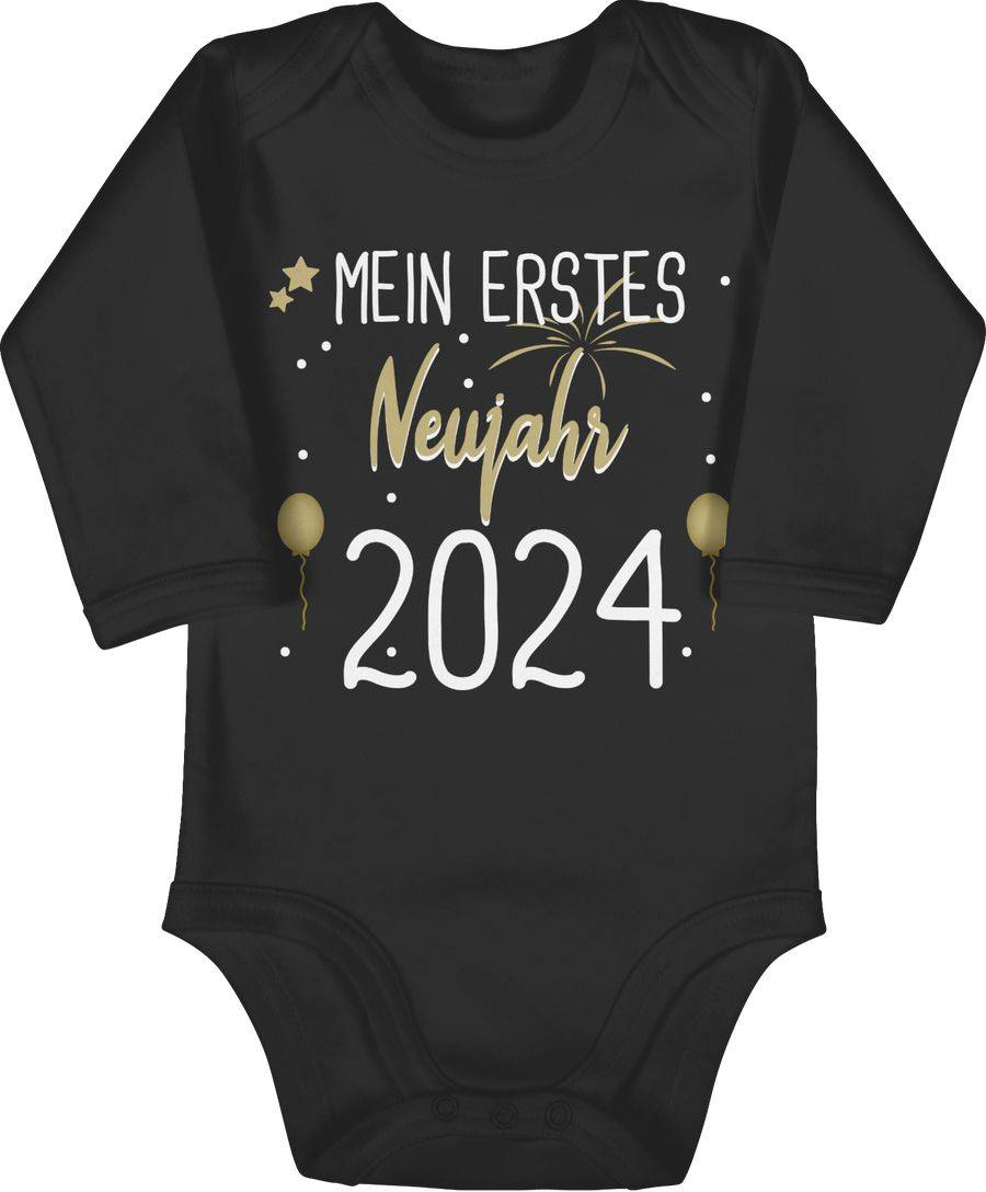 Shirtracer Mein 1. Neujahr weiß 2024 Shirts & Mehr Shirtracer