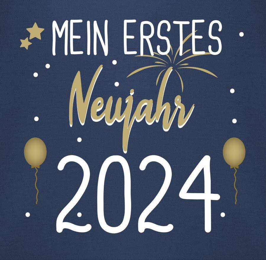 Shirtracer Mein 1. Neujahr Weiß 2024 Shirts & Mehr Shirtracer