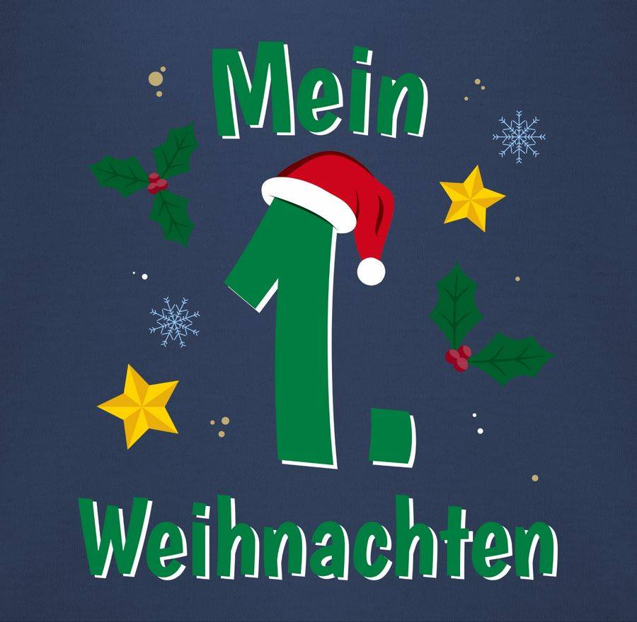 Shirtracer Mein 1. Weihnachten Grün: Tshirt Turnbeutel Shirtracer