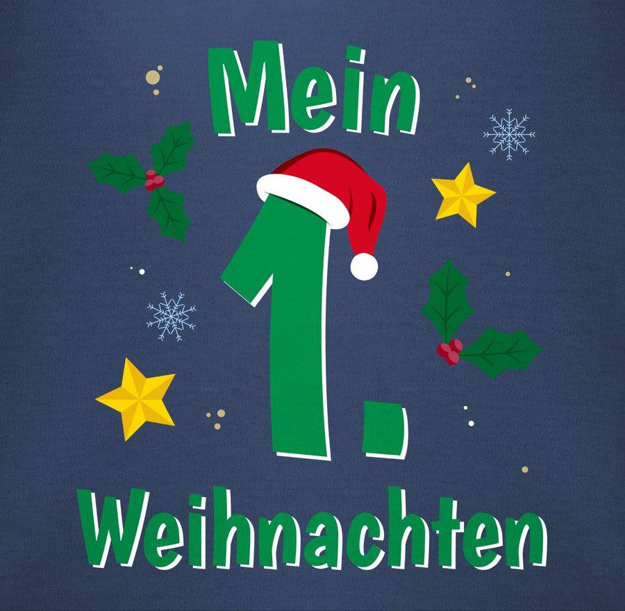 Shirtracer Mein 1. Weihnachten Grün: Tshirt Turnbeutel Shirtracer