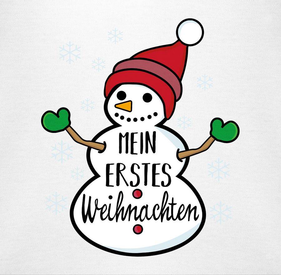 Shirtracer Mein 1. Weihnachten Schneemann: T-Shirt Rucksack Shirtracer
