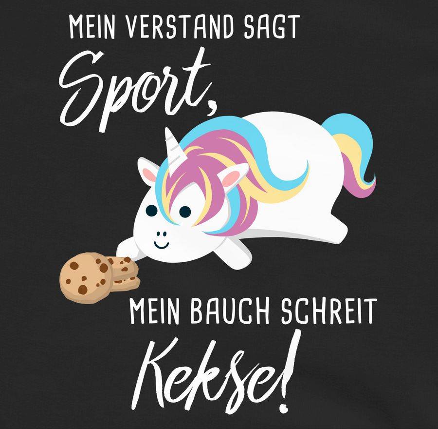 Shirtracer Mein Bauch Schreit Kekse! Einhorn Shirts & Mehr Shirtracer