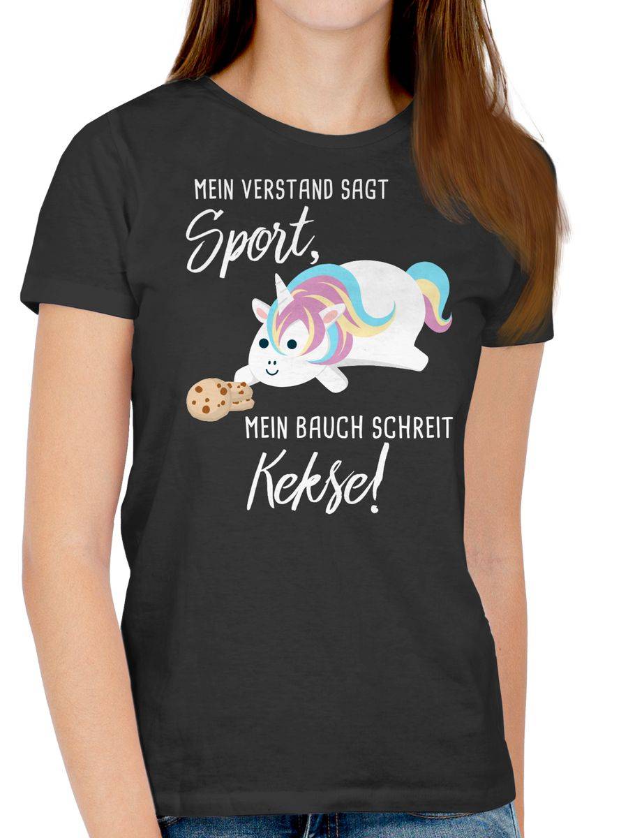 Shirtracer Mein Bauch Schreit Kekse! Einhorn Shirts & Mehr Shirtracer