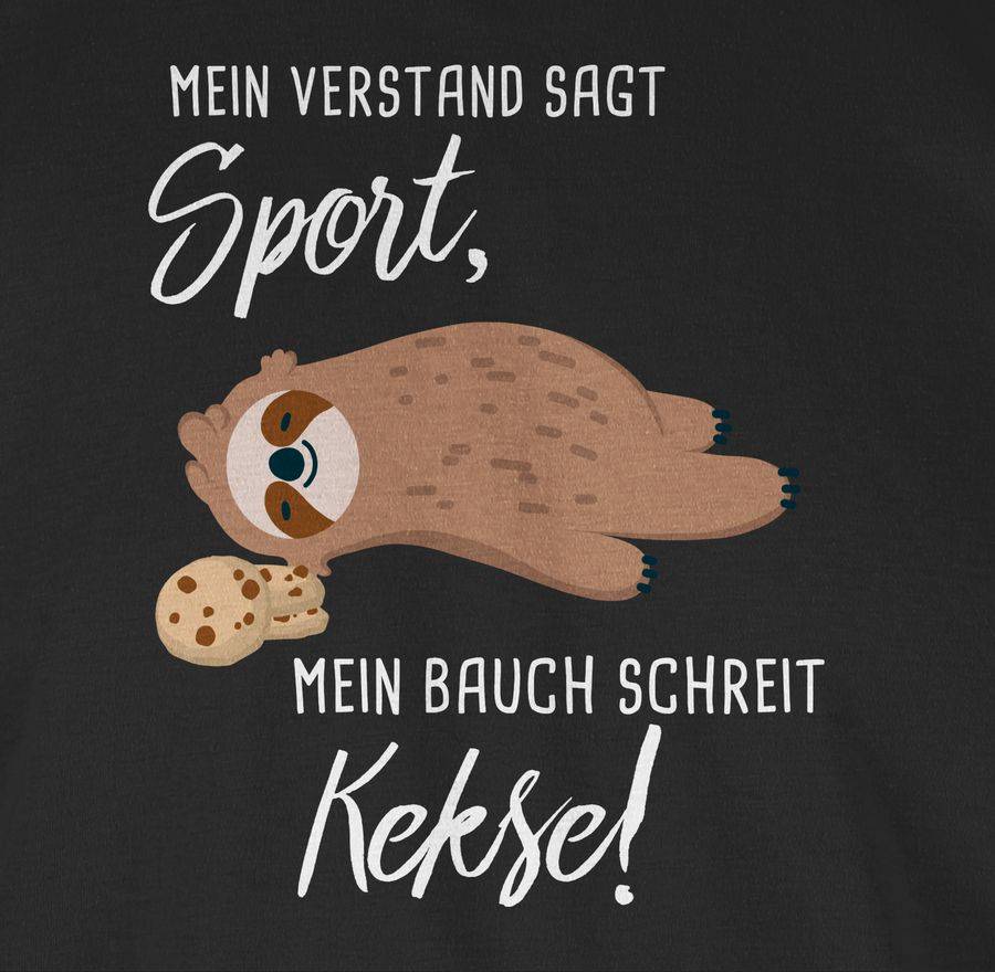 Shirtracer Mein Bauch Schreit Kekse! Faultier: Tshirt Gym Bag Shirtracer