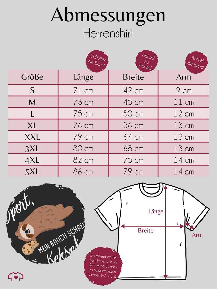 Shirtracer Mein Bauch Schreit Kekse! Faultier: Tshirt Gym Bag Shirtracer