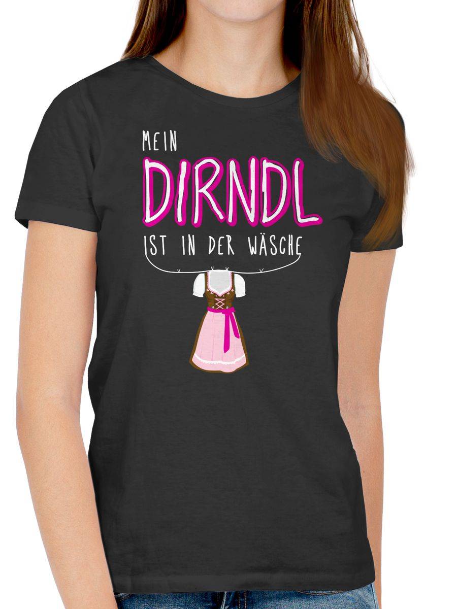 Shirtracer Mein Dirndl Ist In Der Wäsche Weiss: Tshirt Turnbeutel Shirtracer