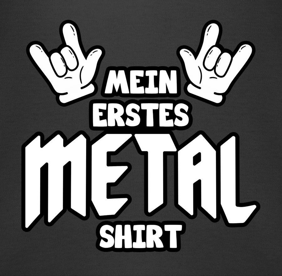 Shirtracer Mein Erstes Metal Shirt Comic Shirts & Mehr Shirtracer
