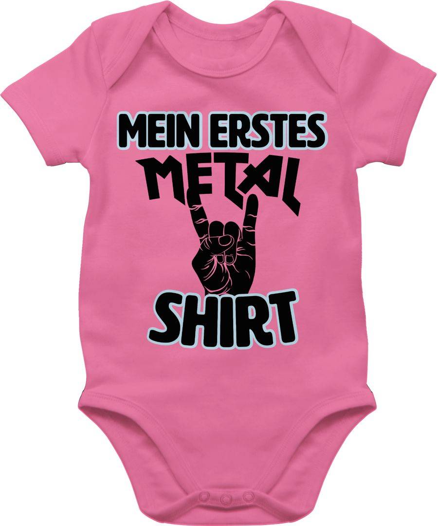 Shirtracer Mein erstes Metal Shirt schwarz: Tshirt Turnbeutel Shirtracer