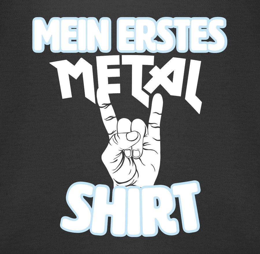 Shirtracer Mein Erstes Metal Shirt Weiß Shirts & Mehr Shirtracer