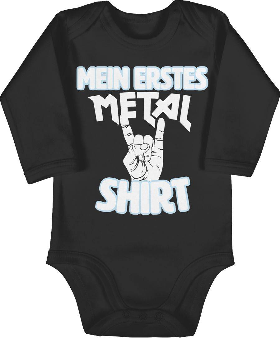 Shirtracer Mein erstes Metal Shirt weiß Shirts & Mehr Shirtracer