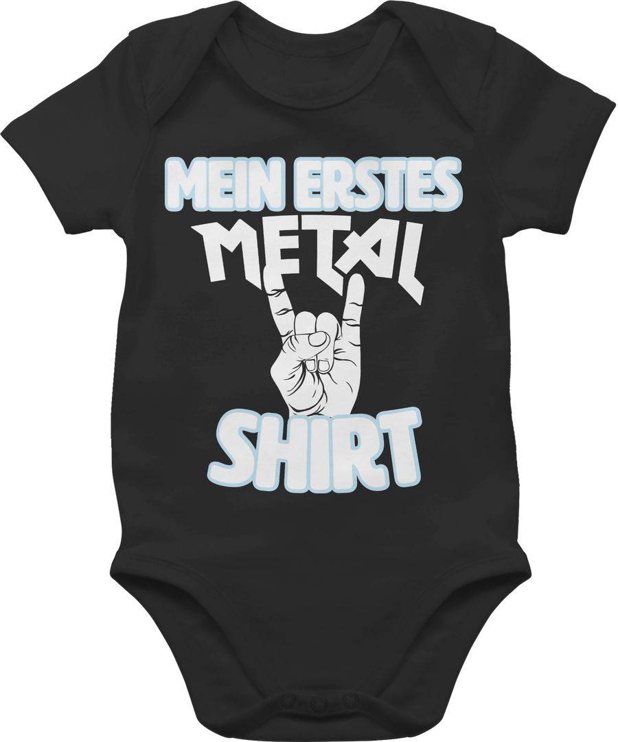 Shirtracer Mein erstes Metal Shirt weiß Shirts & Mehr Shirtracer