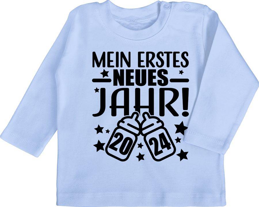 Shirtracer Mein erstes neues Jahr 2024 - schwarz Shirts & Mehr Shirtracer