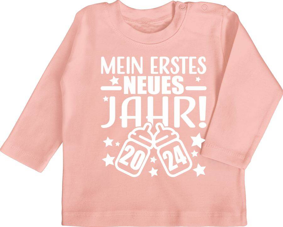 Shirtracer Mein erstes neues Jahr 2024 - weiß Shirts & Mehr Shirtracer