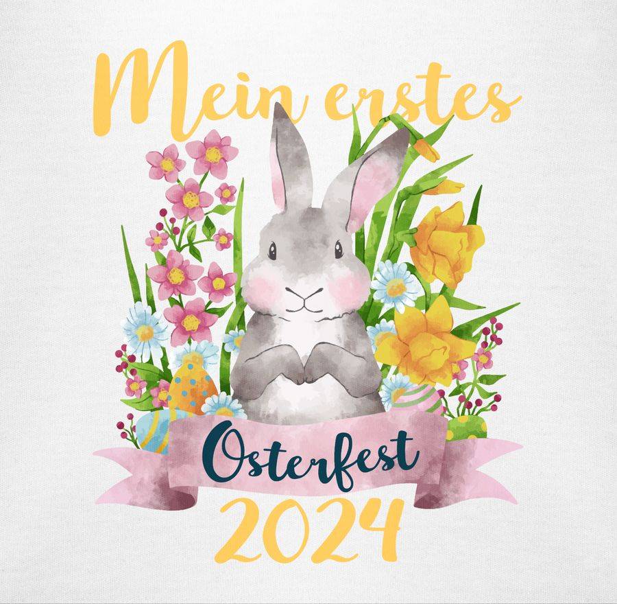 Shirtracer Mein Erstes Osterfest 2024: T-Shirt Rucksack Shirtracer