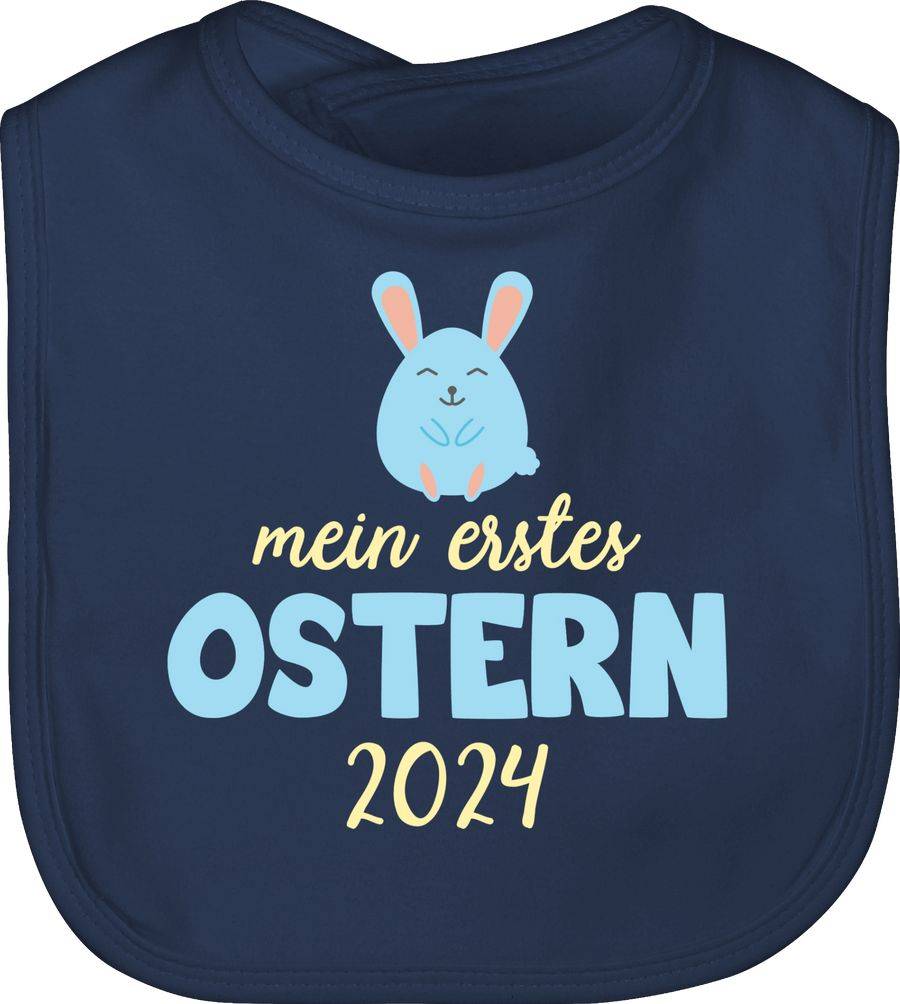 Shirtracer Mein erstes Ostern 2024 blau: Tshirt Turnbeutel Shirtracer