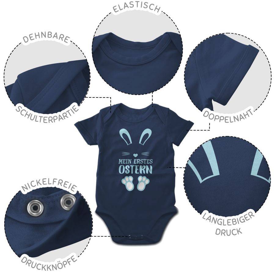 Shirtracer Mein Erstes Ostern Hase Blau: T-Shirt Rucksack Shirtracer