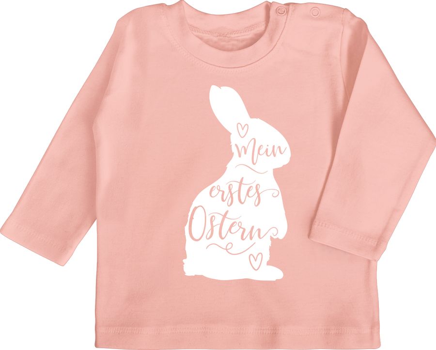 Shirtracer Mein erstes Ostern - Hasen Silhouette - weiß: T-Shirt Rucksack Shirtracer