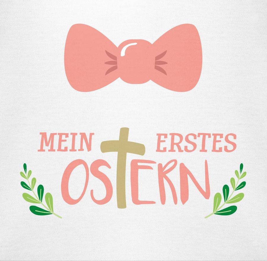 Shirtracer Mein Erstes Ostern Kreuz Rosa: T-Shirt Turnbeutel Shirtracer