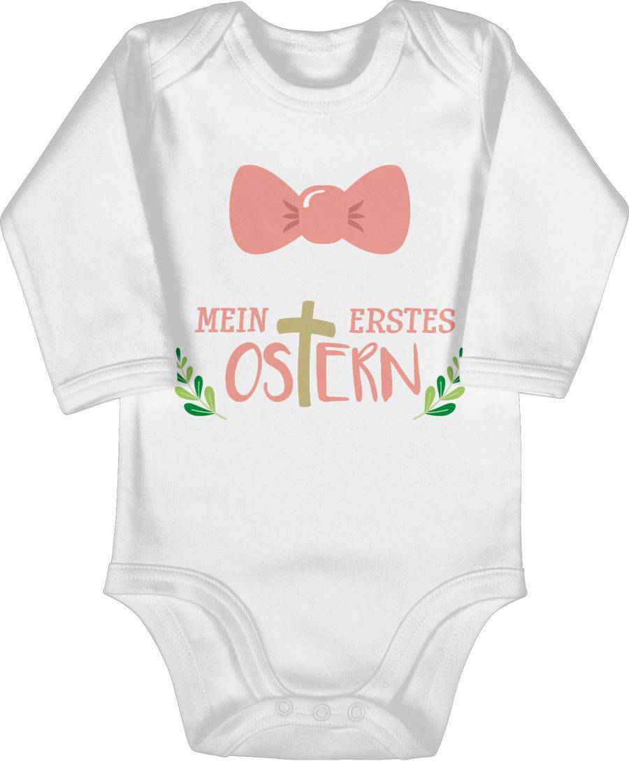Shirtracer Mein erstes Ostern Kreuz rosa: T-Shirt Turnbeutel Shirtracer
