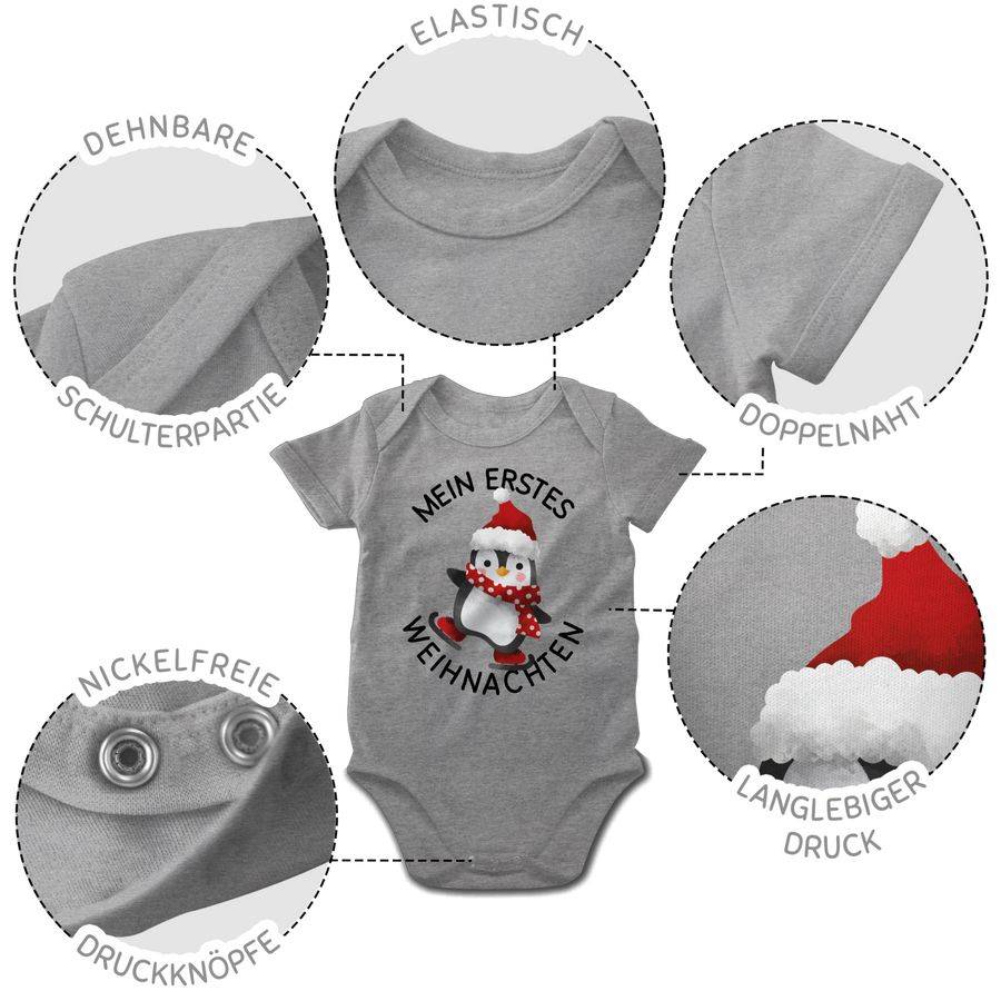 Shirtracer Mein Erstes Weihnachten Mit Pinguin - Schwarz Shirts & Mehr Shirtracer