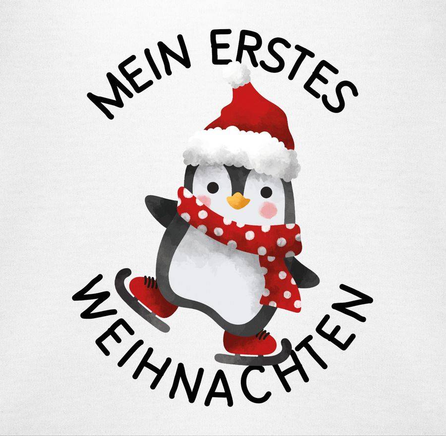 Shirtracer Mein Erstes Weihnachten Mit Pinguin - Schwarz Shirts & Mehr Shirtracer
