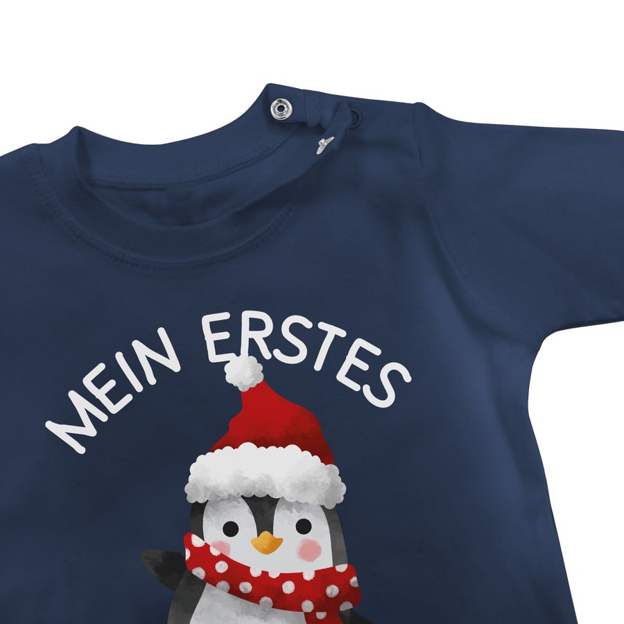 Shirtracer Mein Erstes Weihnachten Mit Pinguin - Weiß: Tshirt Turnbeutel Shirtracer