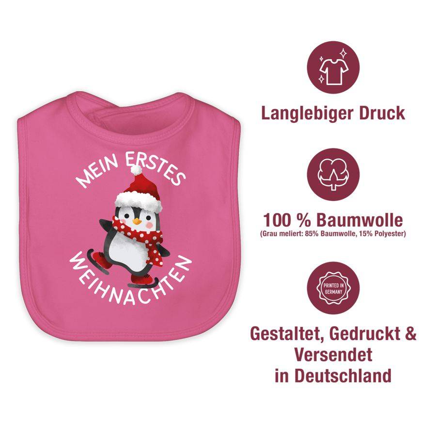 Shirtracer Mein Erstes Weihnachten Mit Pinguin - Weiß: Tshirt Turnbeutel Shirtracer