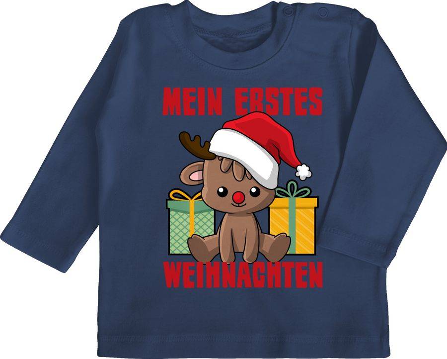 Shirtracer Mein erstes Weihnachten mit Rentier Shirts & Mehr Shirtracer