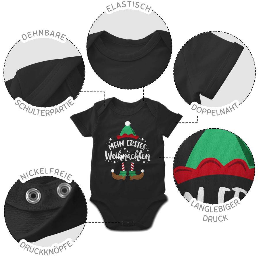 Shirtracer Mein Erstes Weihnachten - Weiß Shirts & Mehr Shirtracer
