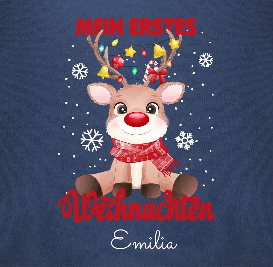 Shirtracer Mein Erstes Weihnachten - Wunschname Shirts & Mehr Shirtracer