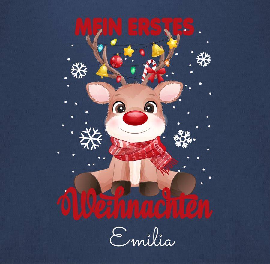 Shirtracer Mein Erstes Weihnachten - Wunschname Shirts & Mehr Shirtracer